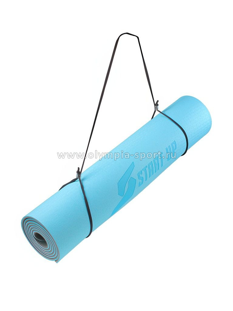 Коврик для фитнеса и йоги Start Up TPE ZH-01 Blue/Gray р183х61х0,6см