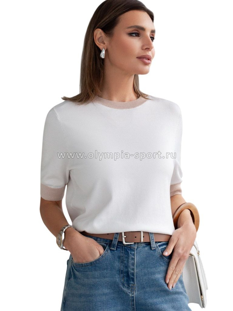 Джемпер женский Vilatte D39.388 белый