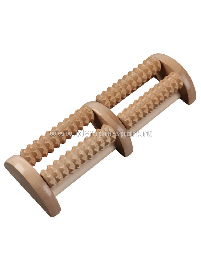 Массажёр деревянный Ножное счастье (2 ряда. 2 секции 27*10см) OT