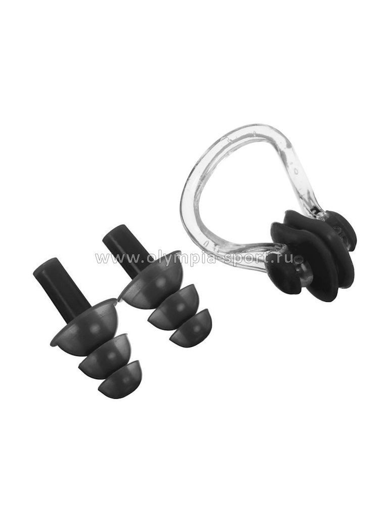 Набор для плавания (беруши + зажим носа) в коробочке C-0317